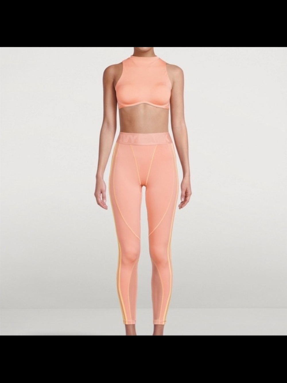 adidas Ivy Park Peach/Pink Activewear Leggings Plus Size 3x
